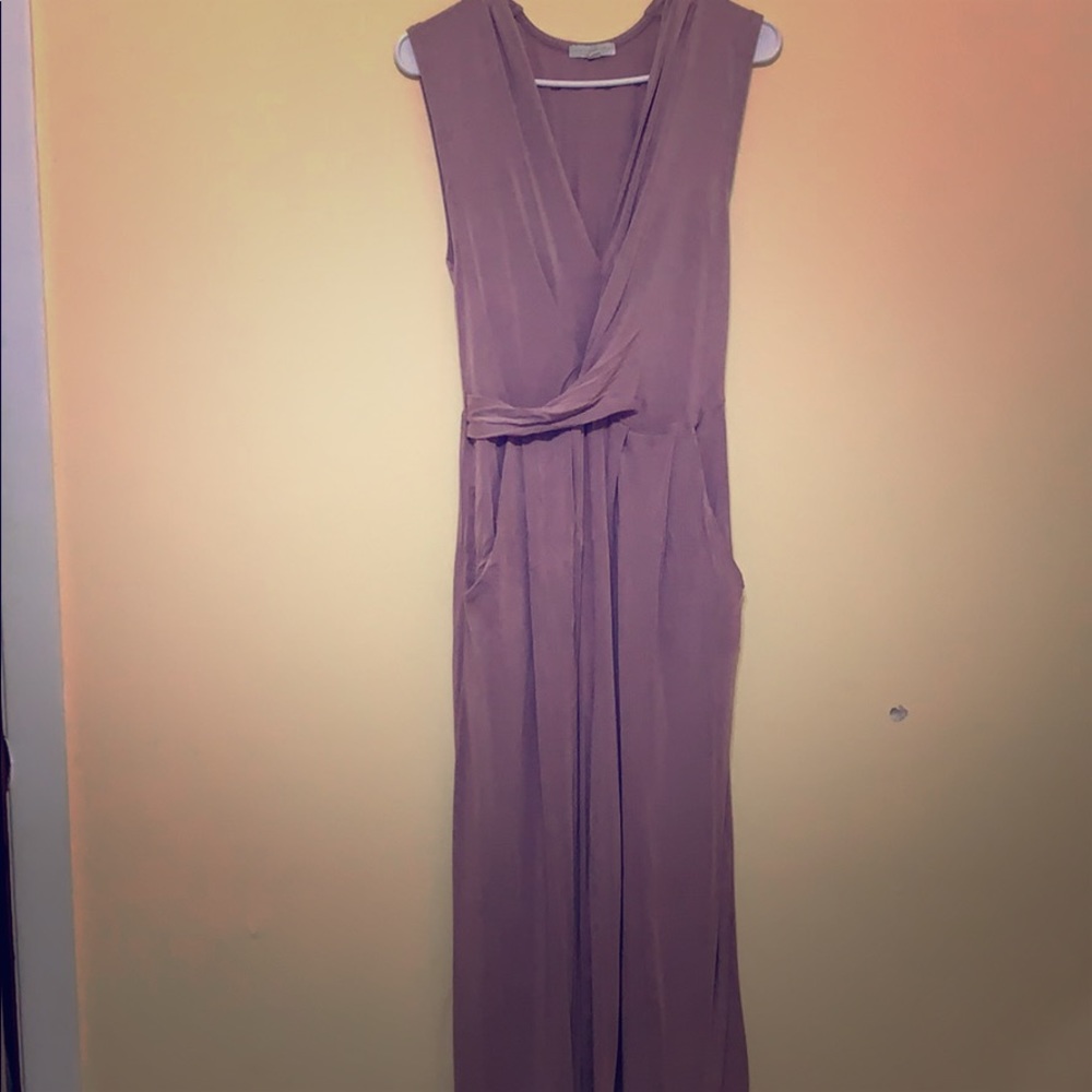 American Eagle Light Purple Wide Leg Jumpsuit